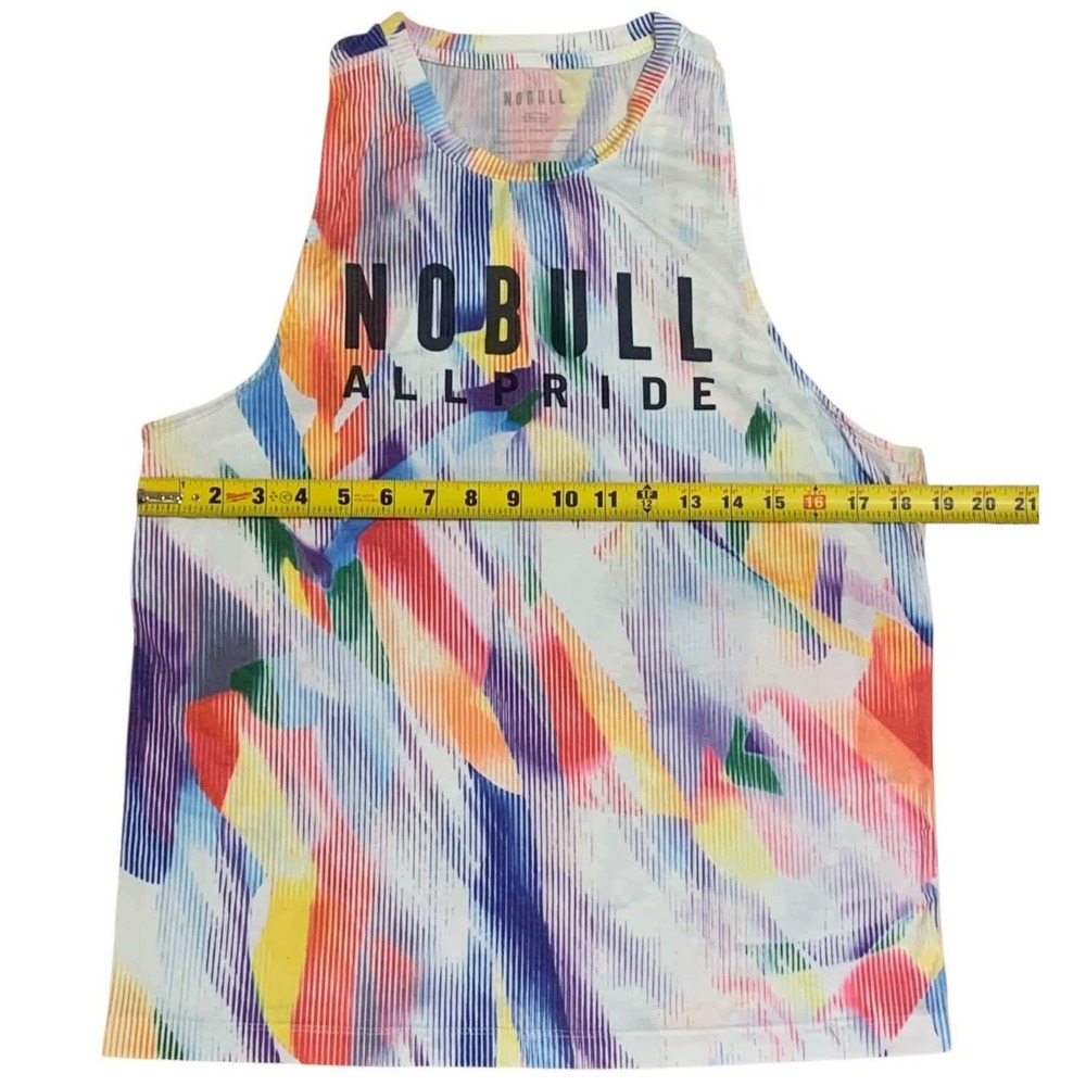 NOBULL Muscle Tank Women Large Rainbow All Pride Graphic Sleeveless Gym Top - Picture 6 of 6